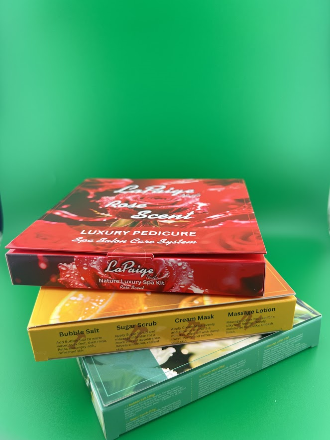 La Paige Luxury Pedicure Spa Salon Care System kit boxes